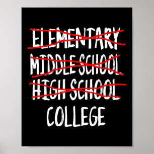 Poster Funny Graduation High School 2025 Lycée