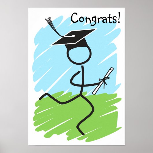 Poster Funny Graduation Runner © - Cross Country, Track (Devant)