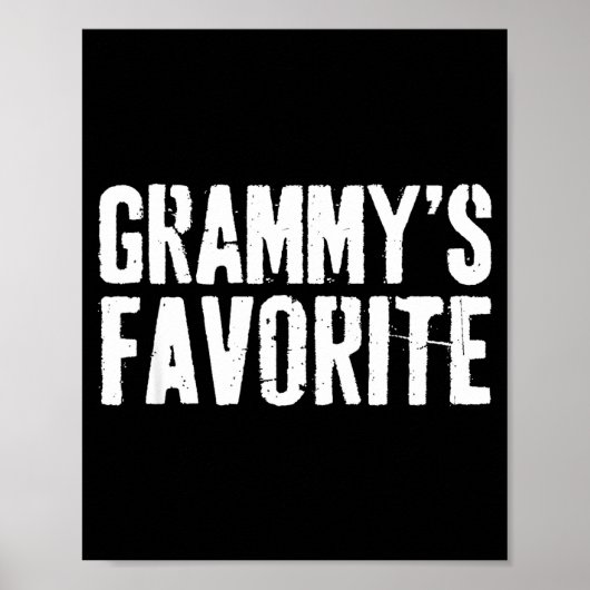 Poster Funny Grammy’s Favorite Funny Grandparent Granhild (Devant)