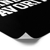 Poster Funny Grandma's Favorite Black Modern Clic Crew (Coin)