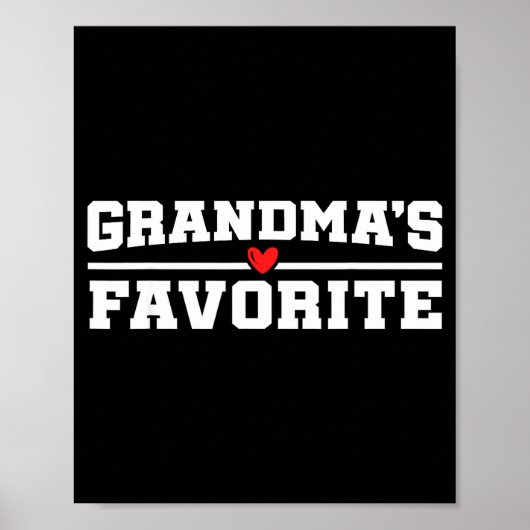 Poster Funny Grandparent Favorite Granhild  (Devant)