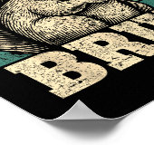 Poster Funny Graphic Tees Squirrel Bruh For Boys Girls Me (Coin)