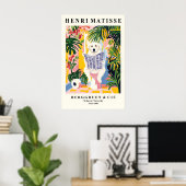 Poster Funny Great Pyrenees Art Print – Matisse Style (Bureau à domicile)