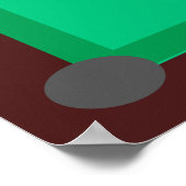 Poster Funny Green Pool Table Snooker Papa Fête des pères (Coin)