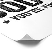 Poster Funny Gym Motivational Shut Up Body You're Fine  (Coin)