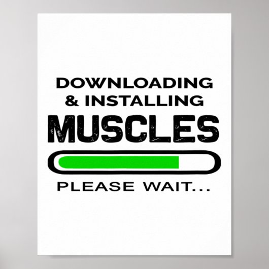 Poster Funny Gym Workout Tee downloading And Installing M (Devant)