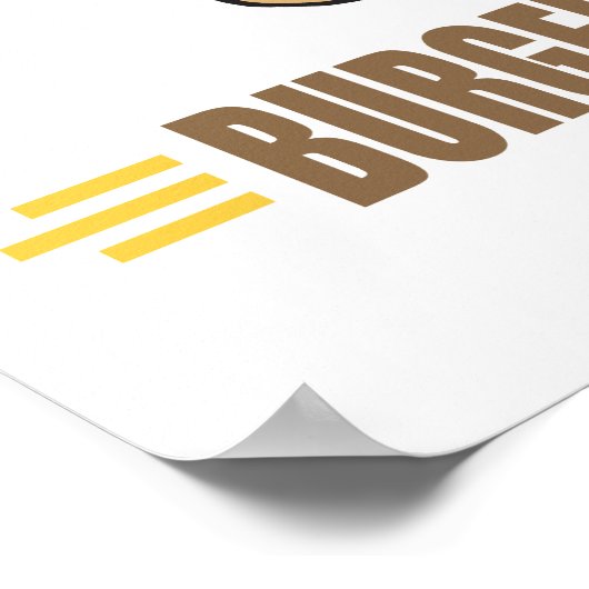 Poster Funny Hamburger (Coin)