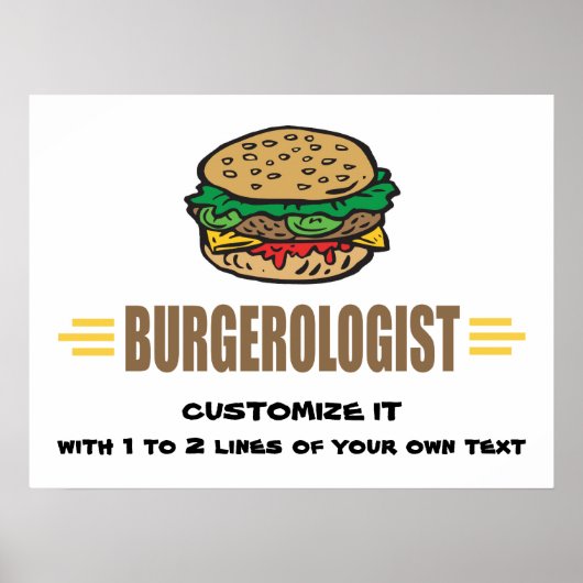 Poster Funny Hamburger (Devant)