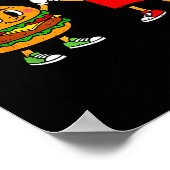 Poster Funny Hamburger French Fries Combo Snacks Fast Foo (Coin)