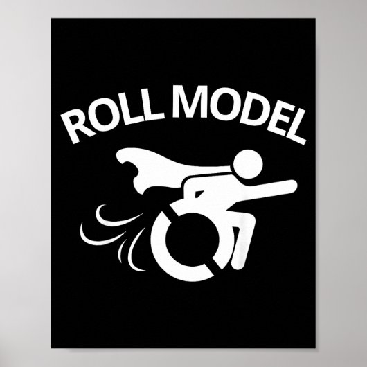 Poster Funny Handicapped Sarcastic Wheelchair (Devant)