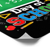 Poster Funny Happy 100 Days Of School Math Teacher Six Se (Coin)