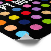 Poster Funny Happy Dot Day Polka Dot Art Students Kids Gi (Coin)