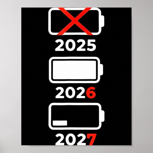 Poster Funny Happy New Year 2026 2027 67 Meme Six Seven  (Devant)