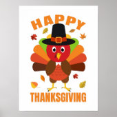 Poster Funny Happy Thanksgiving Day (Devant)