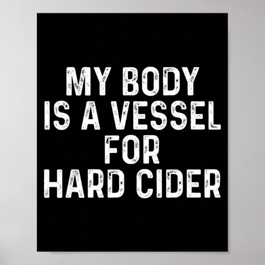 Poster Funny Hard Cider  (Devant)