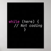Poster Funny Hard Working Devops Programming C#  (Devant)