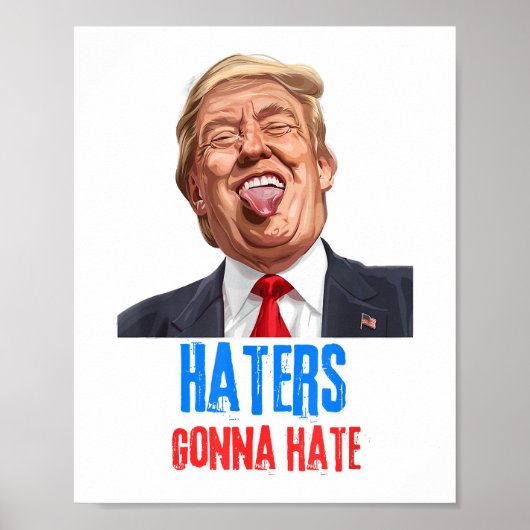 Poster Funny Haters va détester des citations drôles en d (Devant)