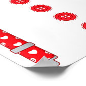 Poster Funny Hearts Bow Tie Suspenders Valentine's Day Co (Coin)