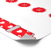 Poster Funny Hearts Bow Tie Suspenders Valentine's Day Co (Coin)