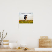 Poster Funny Heifer Extrait dans mon champ (Cuisine)