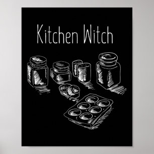 Poster Funny Herbalist Kitchen Witch Halloween Cuisine Ch