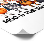 Poster Funny Highland Cow Moo-d pour Halloween (Coin)