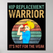 Poster Funny Hip Replacement Warrior New Prosthetic Women (Devant)