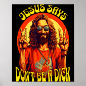 Poster Funny Hipe Jesus Don't Be A  (Devant)