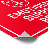 Poster Funny Homme's Emotional Support Beard Joke Billet  (Coin)