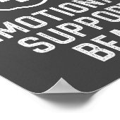 Poster Funny Homme's Emotional Support Beard Joke Billet  (Coin)