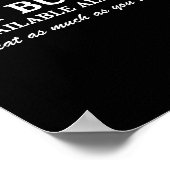 Poster Funny Hot Buffet Available All Day Eat As Much As  (Coin)