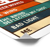 Poster Funny Hunter Reasons Why I Missed The Deer Hunting (Coin)