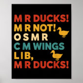 Poster Funny Hunting Humor Tee For M R Ducks (Devant)