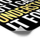 Poster Funny I Can’t Explain It To You - Smart Gag Gift (Coin)