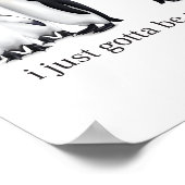 Poster Funny I Just Gotta Be Me Penguin Quote Spheniscida (Coin)