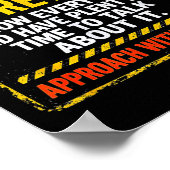 Poster Funny I'm Retired Approach With Caution Men Dad Gr (Coin)