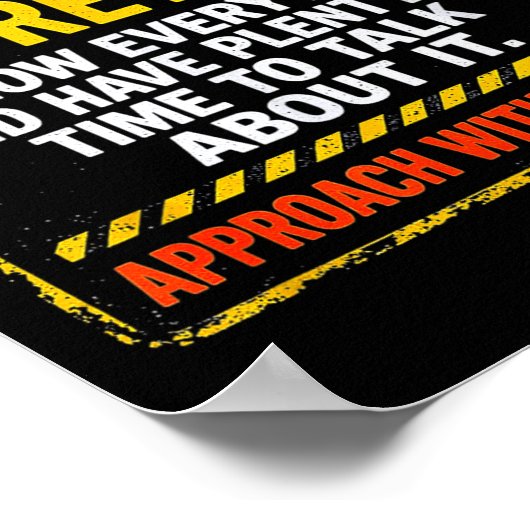 Poster Funny I'm Retired Approach With Caution Men Dad Gr (Coin)