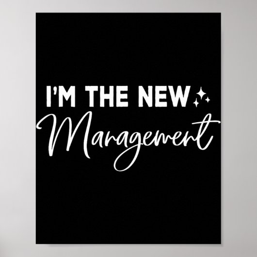 Poster Funny I'm The New Management Cute New Bride Honeym (Devant)
