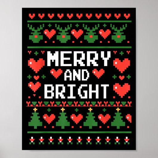 Poster Funny I'm Trying To Feel Merry Xmas Bright Matchin (Devant)