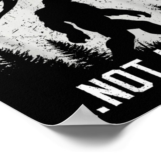 Poster Funny Introvert Bigfoot People Not A Big Fan Dad J (Coin)