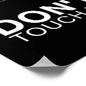 Poster Funny Introvert Saying Evil Eye - Don't Touch Me B (Coin)