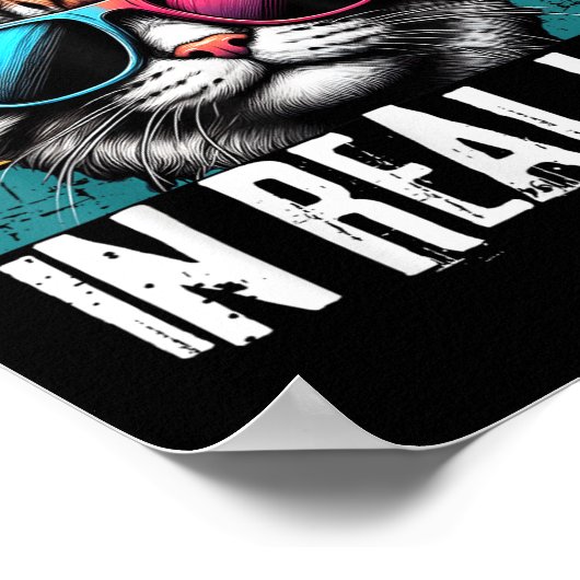 Poster Funny Introverti Cat Comment puis-je vous bloquer (Coin)