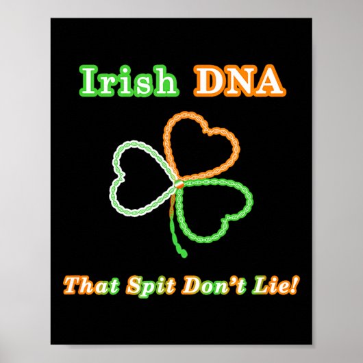 Poster Funny Irish Dna Test Results - Ireland Ancestry An (Devant)