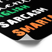 Poster Funny Irish Fluent In Smart St Patricks Gift  (Coin)