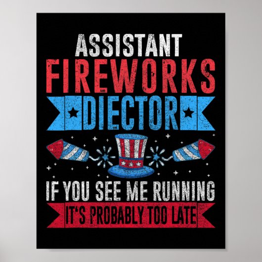 Poster Funny Istant Fireworks Directeur I Run You Run 4th (Devant)