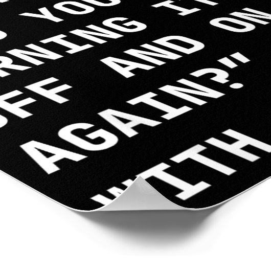 Poster Funny It New Year’s Resolution Tech Computer Suprt (Coin)