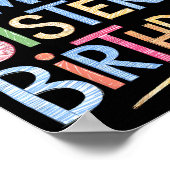 Poster Funny It's My Sister's Birthday Sketch Pencil Arti (Coin)