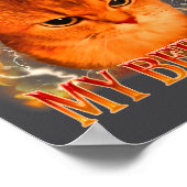 Poster Funny It's Past My Bedtime Cat Meme Animals Humor (Coin)