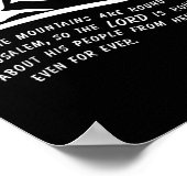 Poster Funny Jerusalem Mountains Lord Cross Jesus Christi (Coin)