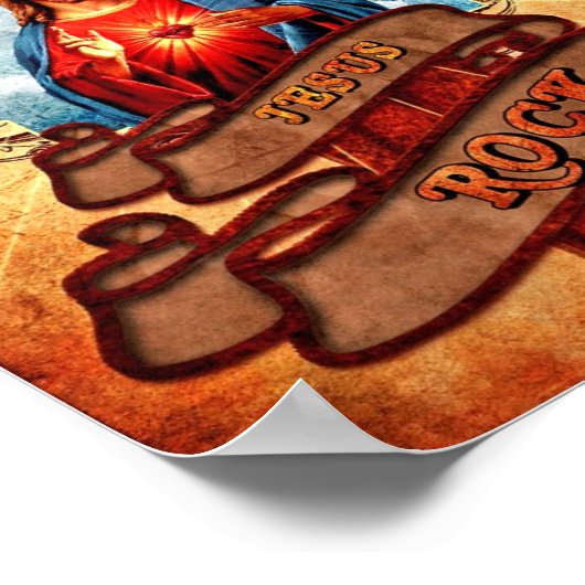 Poster Funny Jesus rock (Coin)